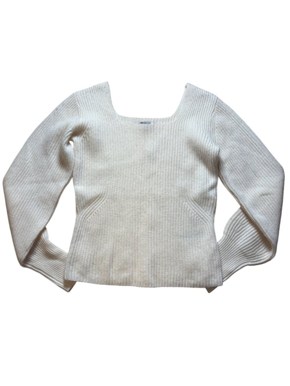 Madewell SoftWool Square-Neck Pullover Sweater Women's Size XXS New With Tags! - Picture 2 of 5